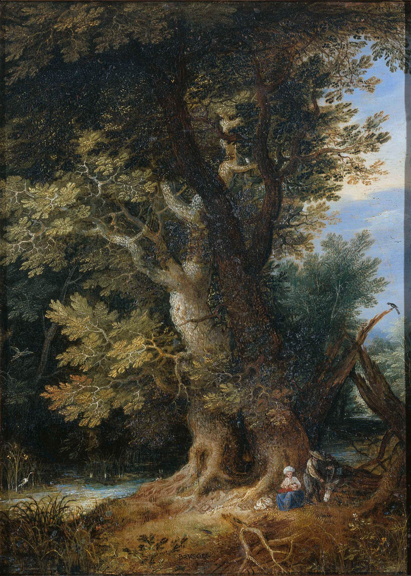 unknown-1600-rest-on-the-flight-into-egypt-art-print-fine-art-reproduction-wall-art-id-adeoa2w82