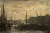 Jacob-maris-1887-havn-view-art-print-fine-art-gjengivelse-vegg-art-id-adert0flq