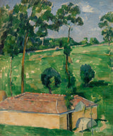 Paul-Cezanne-1879-the-fjær-hus-vann-bærer-art-print-kunst--gjengivelse-vegg-art-id-adfivpc1d
