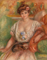 皮埃尔·奥古斯特·雷诺阿1907年肖像，米西亚·塞斯特·年轻女子