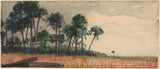 温斯洛-霍默尔1890年棕榈树红色艺术打印精细艺术复制墙艺术ID-adhzbkv77