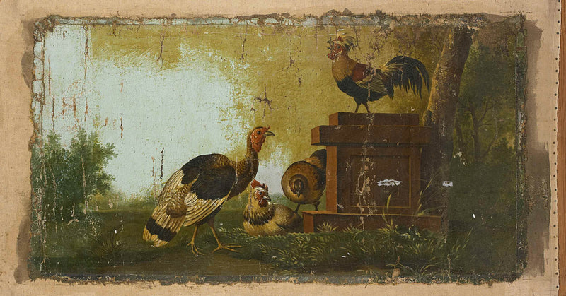 unknown-1700-decorative-piece-with-poultry-art-print-fine-art-reproduction-wall-art-id-adi2pm1v6