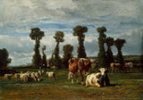 Constant-Troyon-1852-Pasture-in-Normandy-Kunstdruck-Fine-Art-Reproduktion-Wandkunst-ID-adit2fb0h