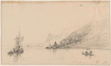 andreas-schelfhout-1797-riverview在莱茵艺术印刷上精美的艺术复制品墙艺术id-adjr5xoif