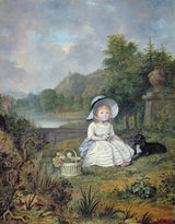 刘易斯·瓦斯莱特1788肖像，怀俄明州的伊丽莎白·希思科特，艺术，打印，精细，艺术，复制品，墙，艺术，id，adjykdu59