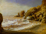 프리드리히 토밍-1838-카프리 해안에서 서핑-예술-인쇄-미술-복제-벽-예술-id-adk0pwlwy