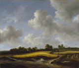 jacob-van-ruisdael-1662-landskap-med-ett-vetefält-konsttryck-finkonst-reproduktion-väggkonst-id-adka2ltpn