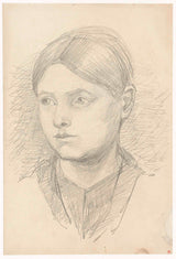 jozef-israels-1834-chân dung của một cô gái-nghệ thuật-in-mỹ thuật-tái sản-tường-nghệ thuật-id-adkm0nm9c