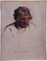јулес-бретон-1868-бретон-глава-студија-за-опроштај-уметност-принт-ликовна-репродукција-зидна-уметност