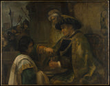 rembrandt-van-rijn-1660-pilate-tvättar-hans-händer-konsttryck-finkonst-reproduktion-väggkonst-id-adm49c9oy