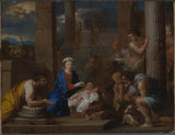 尼古拉斯·皮埃尔·卢瓦尔-1660-牧羊人的崇拜-艺术印刷品美术复制品墙艺术 id-ado80l2u8