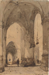 約翰內斯·博斯布姆-1851-哈勒姆聖巴沃教堂內部藝術印刷美術複製品牆壁藝術 id adpqlbqdg