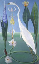 约瑟夫·斯特拉-1918年，白色苍鹭的艺术印刷精美的艺术复制品墙艺术id-adqgo7zmj