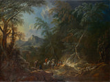 maximilian-joseph-schinnagl-forest-landscape evening-art-print-fine-art-reproduction-wall-art-id-adr9vjl9x