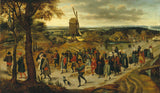 pieter-brueghel-denfer-1623-poročna-procesija-umetniški-tisk-likovna-reprodukcija-stenska-umetnost
