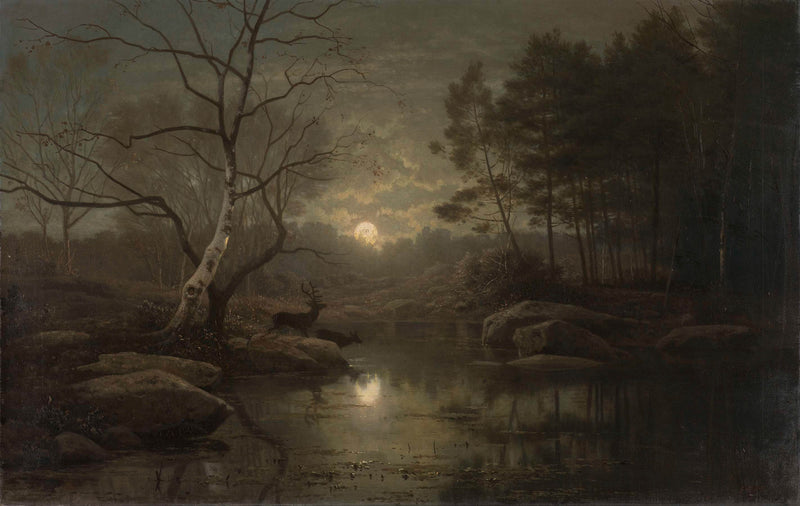 georg-eduard-otto-saal-1861-forest-landscape-in-the-moonlight-art-print-fine-art-reproduction-wall-art-id-adsaof6bk