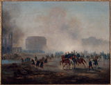 古斯塔夫·克拉倫斯·魯道夫·布朗熱 - 1871 年 - 被凡爾賽宮軍隊包圍的維萊特圓形大廳 - 藝術印刷品 - 美術複製品 - 牆壁藝術