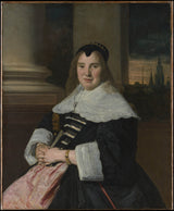 frans-hals-1650-porträtt-av-en-kvinna-konsttryck-finkonst-reproduktion-väggkonst-id-adszpno32