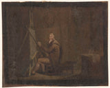 desconhecido-1700-pintor-em-seu-estúdio-arte-impressão-reprodução-de-finas-artes-arte-de-parede-id-adtmnb0ui