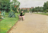 威廉·梅里特追逐1887年，一个城市公园的艺术印刷精美的艺术复制品墙艺术id-aduxfakmx