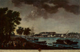 胡安·帕特里西奧·莫萊特-魯伊斯-1771-從道路上欣賞城鎮和巴約訥港的藝術印刷品美術複製品牆藝術 id advpyeyor