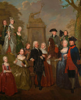 jan-stolker-1757-portrett-av-theodore-bispedømmet-van-vliet-og-hans-familiekunsttrykk-fin-kunst-reproduksjon-veggkunst-id-adwtblyj4