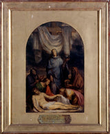 sebastien-melchior-cornu-1856-skitse-til-kapellet-af-medfølelsen-for-saint-roch-kirken-kristen-nedtaget-fra-korset-kunst-print-fine-art-reproduction-wall-art