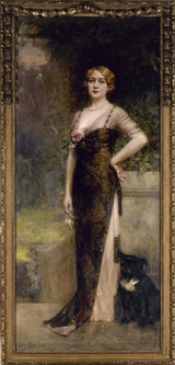莱昂-弗朗索瓦-科梅尔-1913 年-让-梅拉德-诺伯特夫人的肖像-艺术印刷品-精美艺术-复制品-墙壁艺术