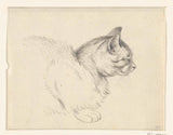 jean-bernard-1812-liggande-katt-till-höger-konsttryck-finkonst-reproduktion-väggkonst-id-ae0qcci3w