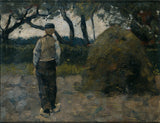 richard-roland-holst-1889-mkulima-amesimama-karibu-a-hay-stack-sanaa-print-fine-art-reproduction-wall-art-id-ae28wxuo8