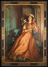 雅克·埃米爾·布蘭奇-1911-梅布爾·道奇在維拉庫洛尼亞的肖像-藝術印刷品-精美藝術-複製品-牆藝術