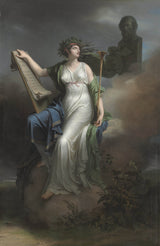 查爾斯·梅尼耶-1798-卡利奧佩-史詩詩歌藝術印刷品美術複製品牆藝術 ID-ae4qw0jfl