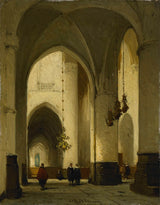 johannes-bosboom-1860-wnętrze-kościoła-st-bavo-in-haarlem-art-print-reprodukcja-dzieł sztuki-wall-art-id-ae5bhvrsr
