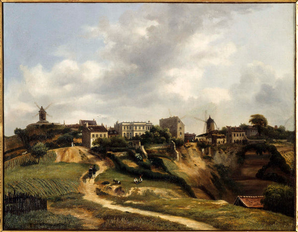 paul-glon-villeneuve-1834-view-of-montmartre-art-print-fine-art-reproduction-wall-art