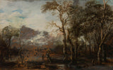 aert-van-der-neer-1625-landskap-med-jägarekonsttryck-finkonst-reproduktion-väggkonst-id-ae6071p8z