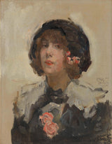 艾薩克-以色列-1900-女人肖像藝術印刷美術複製品牆藝術 id-ae6r6e8cm