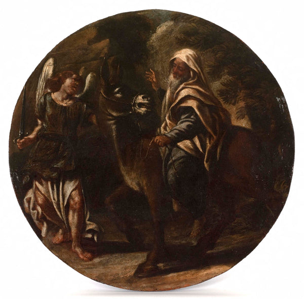 anonymous-balaam-and-his-donkey-stopped-by-the-angel-of-the-lord-art-print-fine-art-reproduction-wall-art