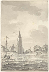 jacobus-kupuje-1790-bardzo-wysoką-wodę-w-Scheveningen-grudzień-1790-druk-sztuka-reprodukcja-dzieł sztuki-sztuka-ścienna-id-ae75sgpaz