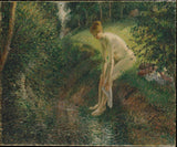 camille-pissarro-1895-bather-in-the-woods-art-ebipụta-mma-art-mmeputa-wall-art-id-ae7ymjj1u