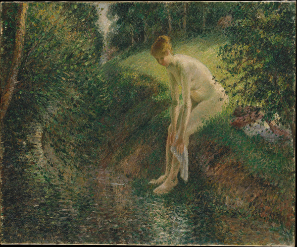camille-pissarro-1895-bather-in-the-woods-art-print-fine-art-reproduction-wall-art-id-ae7ymjj1u