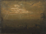 jean-joseph-enders-1916-flyet-natvagt-kunst-print-fin-kunst-gengivelse-væg-kunst