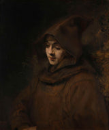 rembrandt-van-rijn-1660-rembrandt-s-zoon-titus-in-een-monniks-habijt-art-print-fine-art-reproductie-wall-art-id-ae9bwh2wu