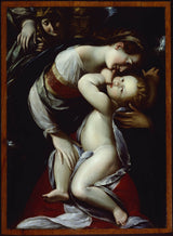 giulio-cesare-Procaccini-1615-virgin-og-barn-med-engler-art-print-fine-art-gjengivelse-vegg-art-id-ae9dy7l4i
