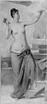 Джозеф-Фортуна-Лейро-1889-ескіз-для-салону-салону-ратуша-скульптура-мистецтво-друк-образотворче мистецтво-репродукція-настінне мистецтво