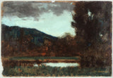jean-jacques-henner-1879-paisagem-da-alsácia-crepúsculo-impressão de arte-reprodução de belas artes-arte de parede