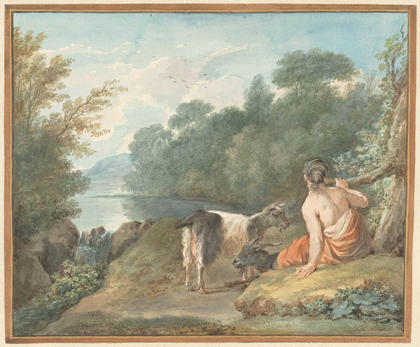 aert-schouman-1781-shepherdess-with-goats-in-a-landscape-with-a-lake-art-print-fine-art-reproduction-wall-art-id-aeaytk04y