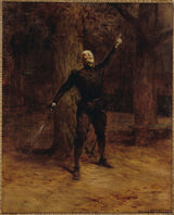 Theobald-chartran-1901-常量科奎林的肖像說-伯努瓦常量科奎林-1841-1909-在西拉諾-德貝杰拉克的角色中-藝術印刷品美術複製品-藝術牆