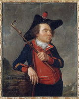 익명-1789-국가 방위군 포병 초상화-미술-인쇄-미술-복제-벽-예술