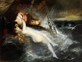 gustav-wertheimer-1882-kysset-af-sirenen-kunsttryk-fin-kunst-reproduktion-vægkunst-id-aed902b69