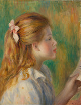 皮埃尔·奥古斯特·雷诺阿1892阅读阅读艺术印刷精美艺术复制品墙艺术ID Aedby3skb